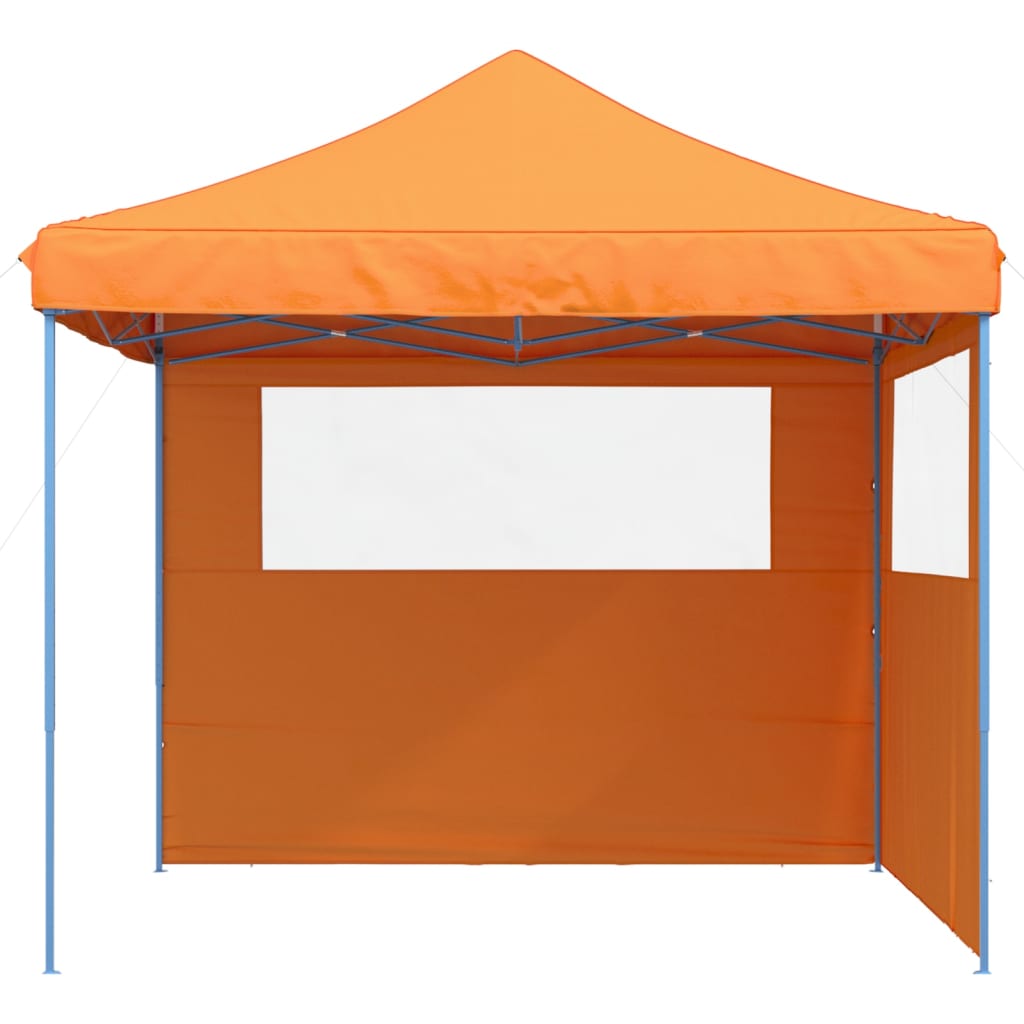 Tendone per Feste Pieghevole Pop-Up con 2 Pareti Arancione | homemem39
