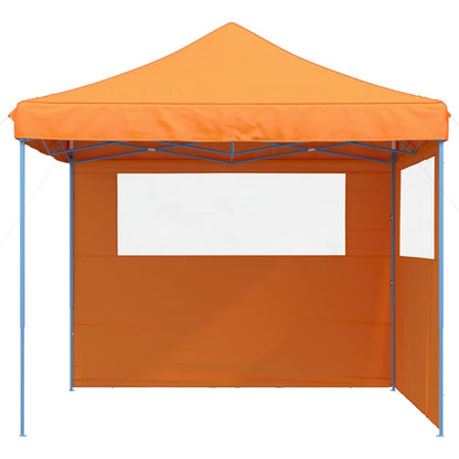 Tendone per Feste Pieghevole Pop-Up con 2 Pareti Arancione | homemem39