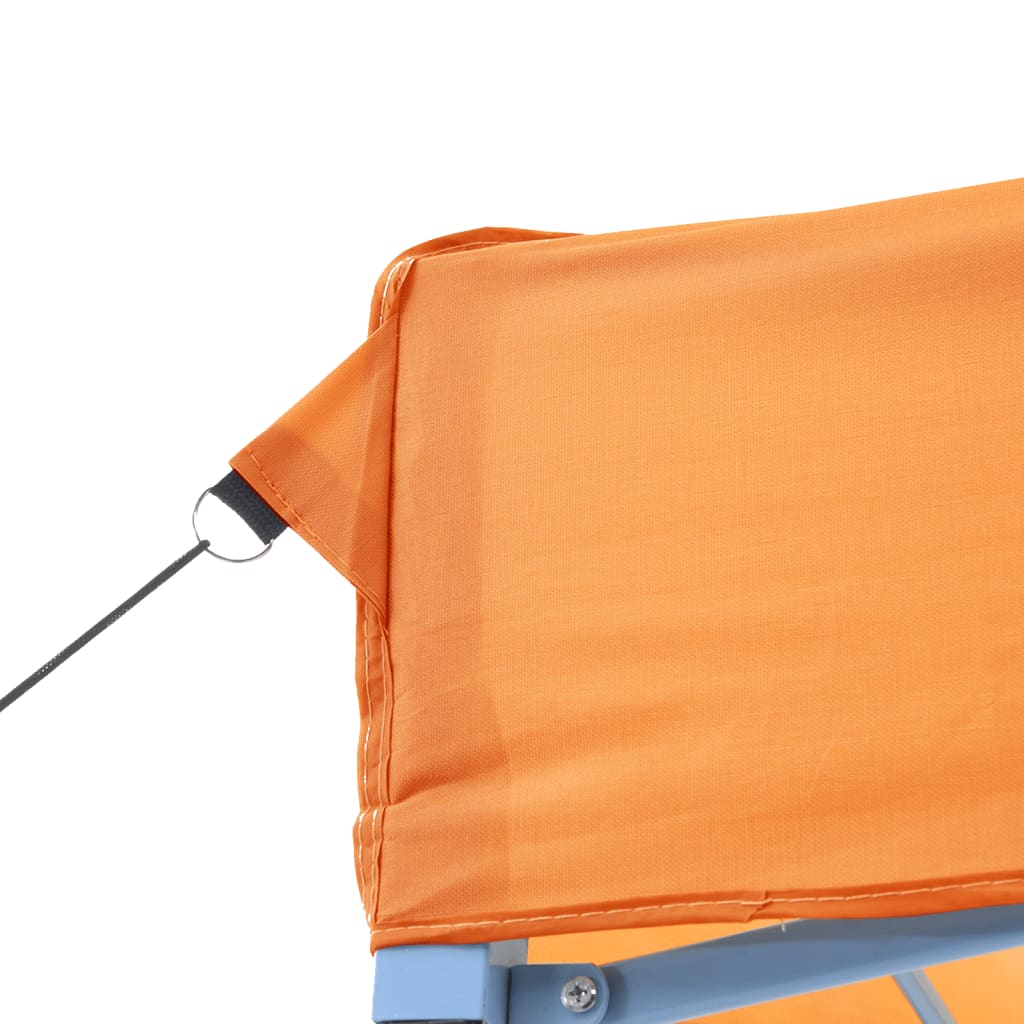 Tendone per Feste Pieghevole Pop-Up con 2 Pareti Arancione | homemem39