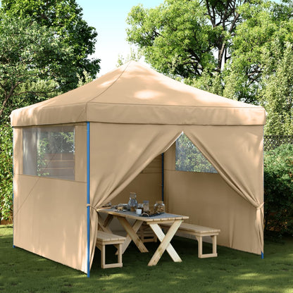 Tendone per Feste Pieghevole Pop-Up con 4 Pareti Beige | homemem39