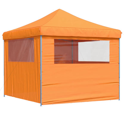 Tendone per Feste Pieghevole Pop-Up con 4 Pareti Arancione | homemem39