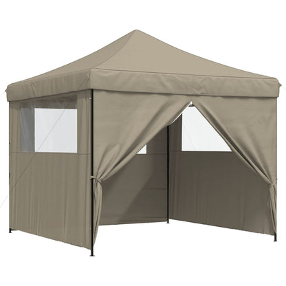Tendone per Feste Pieghevole Pop-Up con 4 Pareti Tortora | homemem39