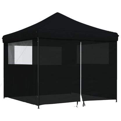 Tendone per Feste Pieghevole Pop-Up con 4 Pareti Nero