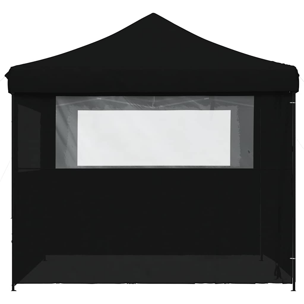 Tendone per Feste Pieghevole Pop-Up con 4 Pareti Nero | homemem39