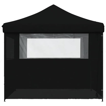 Tendone per Feste Pieghevole Pop-Up con 4 Pareti Nero | homemem39