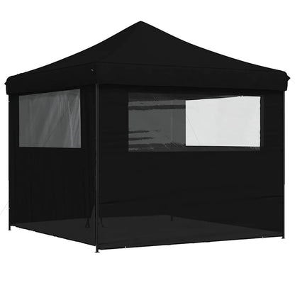 Tendone per Feste Pieghevole Pop-Up con 4 Pareti Nero | homemem39