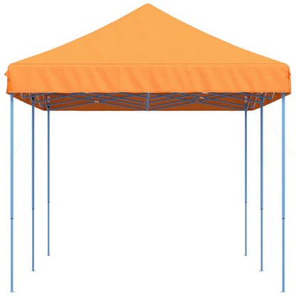 Tenda da Festa Pieghevole Pop-Up Arancione 580x292x315 cm | homemem39