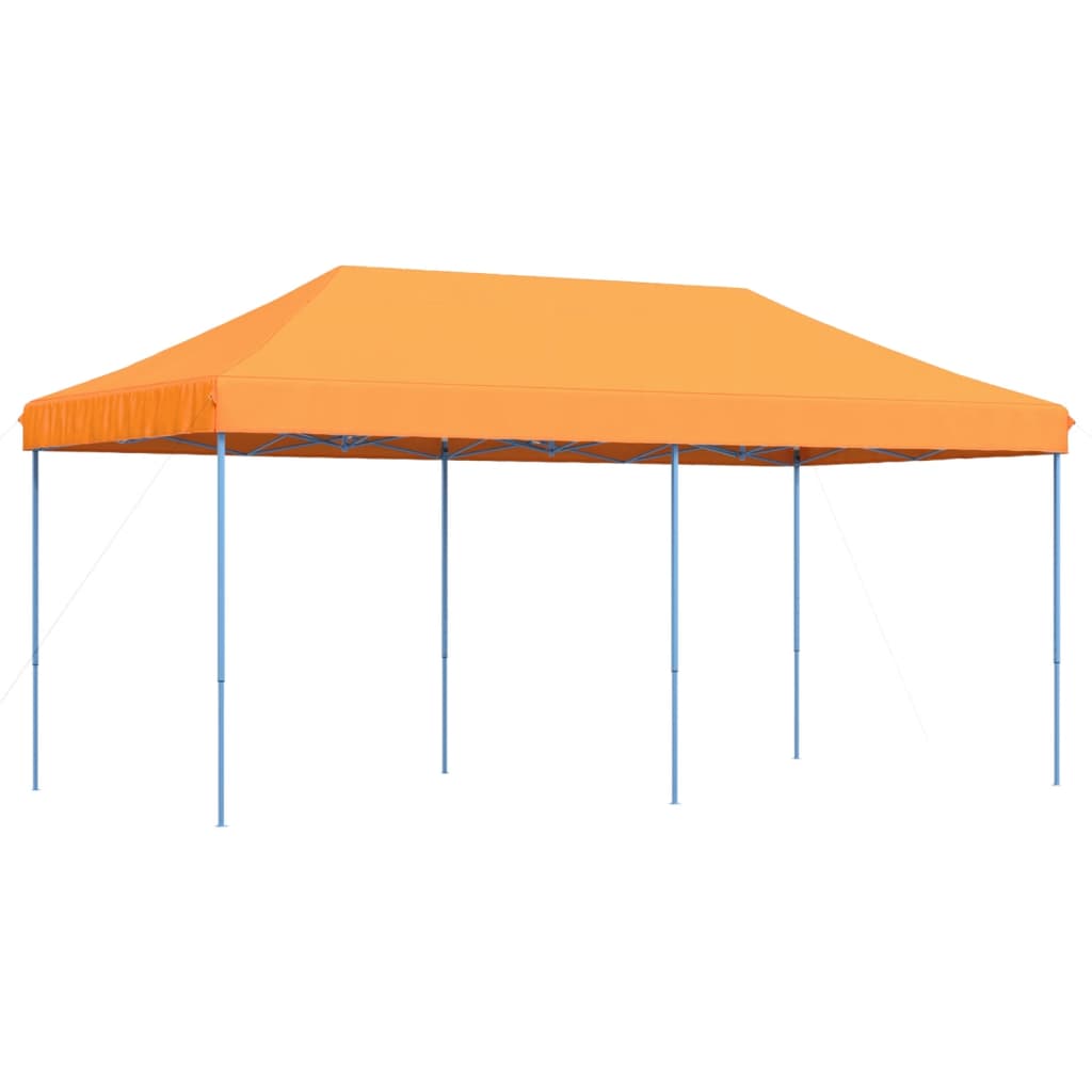 Tenda da Festa Pieghevole Pop-Up Arancione 580x292x315 cm | homemem39