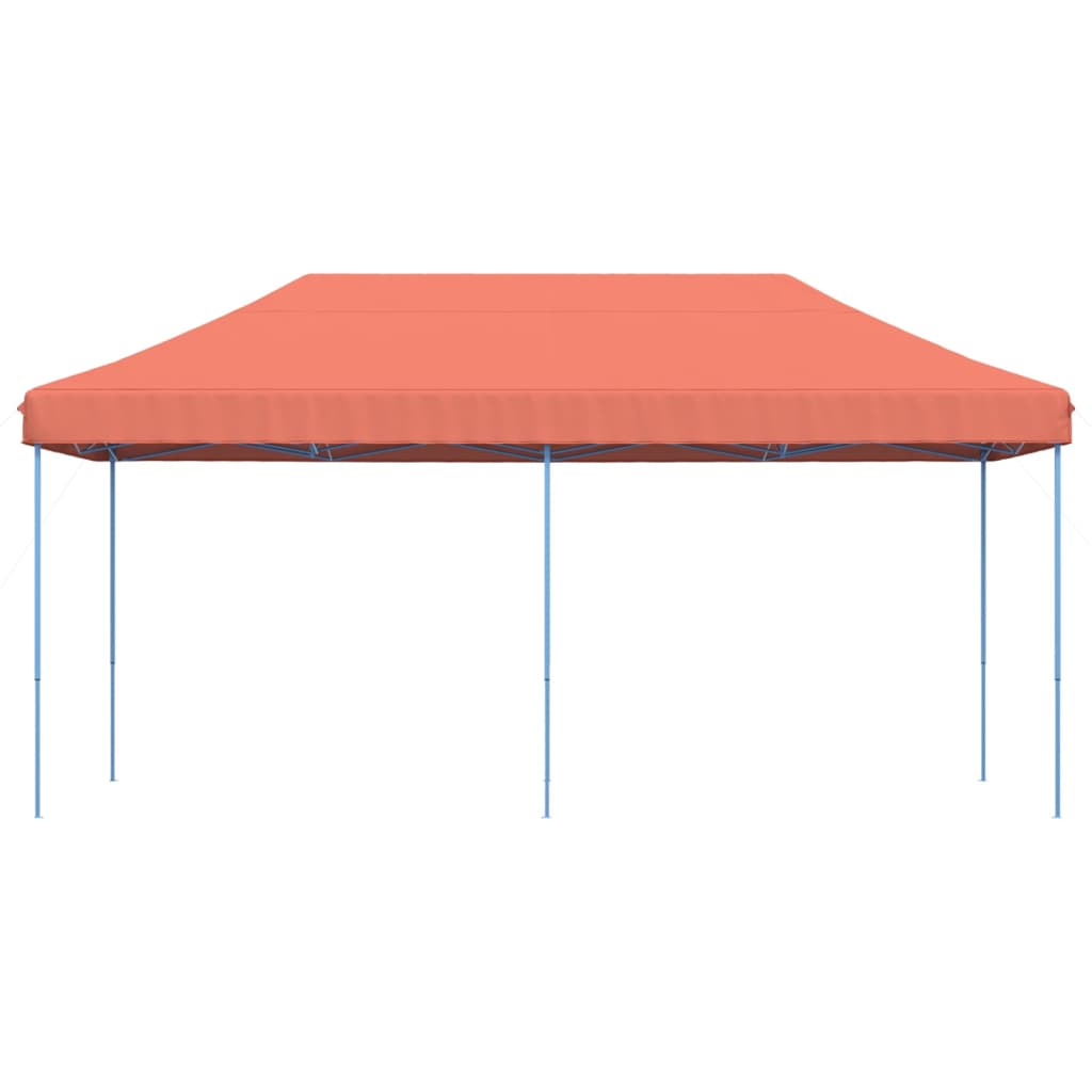 Tenda da Festa Pieghevole Pop-Up Terracotta 580x292x315 cm - homemem39