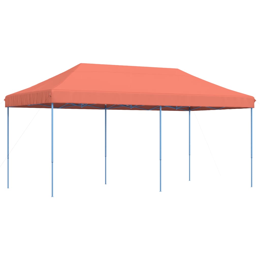 Tenda da Festa Pieghevole Pop-Up Terracotta 580x292x315 cm - homemem39