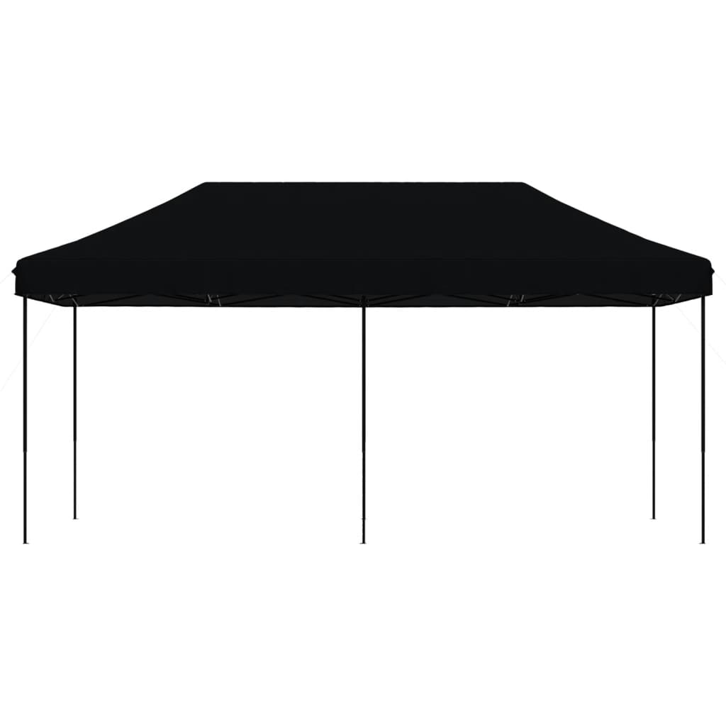 Tenda da Festa Pieghevole Pop-Up Nero 580x292x315 cm - homemem39