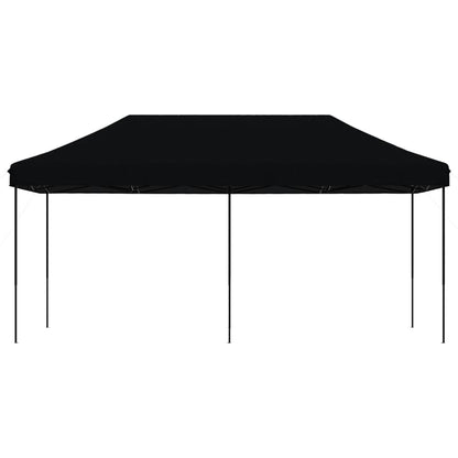 Tenda da Festa Pieghevole Pop-Up Nero 580x292x315 cm - homemem39