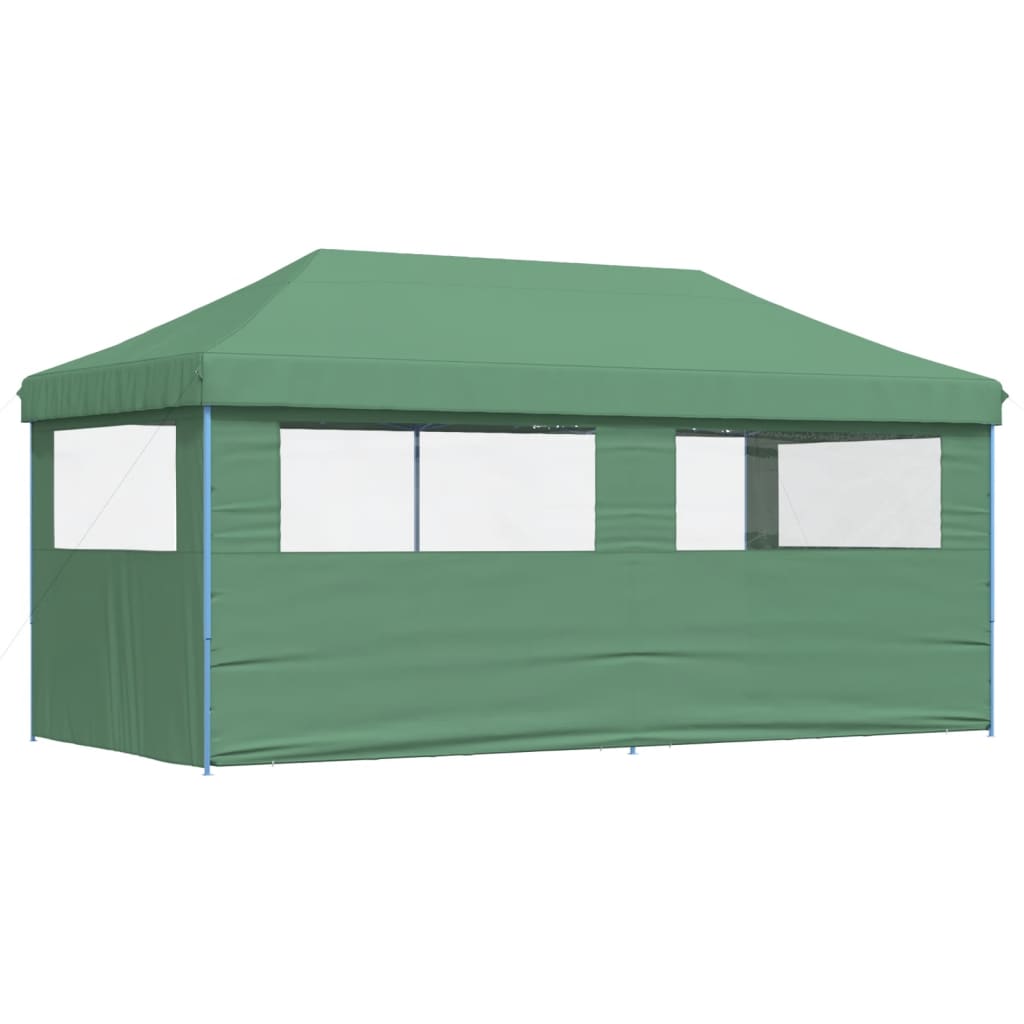 Tendone per Feste Pieghevole Pop-Up con 3 Pareti Verde | homemem39