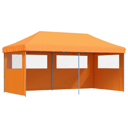 Tendone per Feste Pieghevole Pop-Up con 3 Pareti Arancione | homemem39