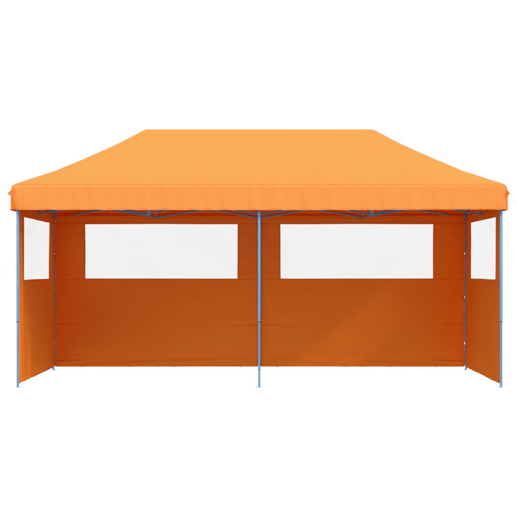 Tendone per Feste Pieghevole Pop-Up con 3 Pareti Arancione | homemem39