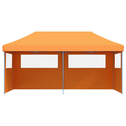 Tendone per Feste Pieghevole Pop-Up con 3 Pareti Arancione | homemem39