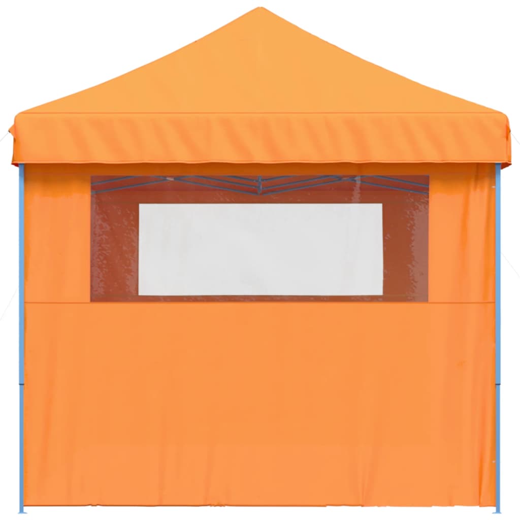 Tendone per Feste Pieghevole Pop-Up con 3 Pareti Arancione | homemem39