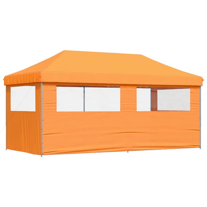 Tendone per Feste Pieghevole Pop-Up con 3 Pareti Arancione | homemem39
