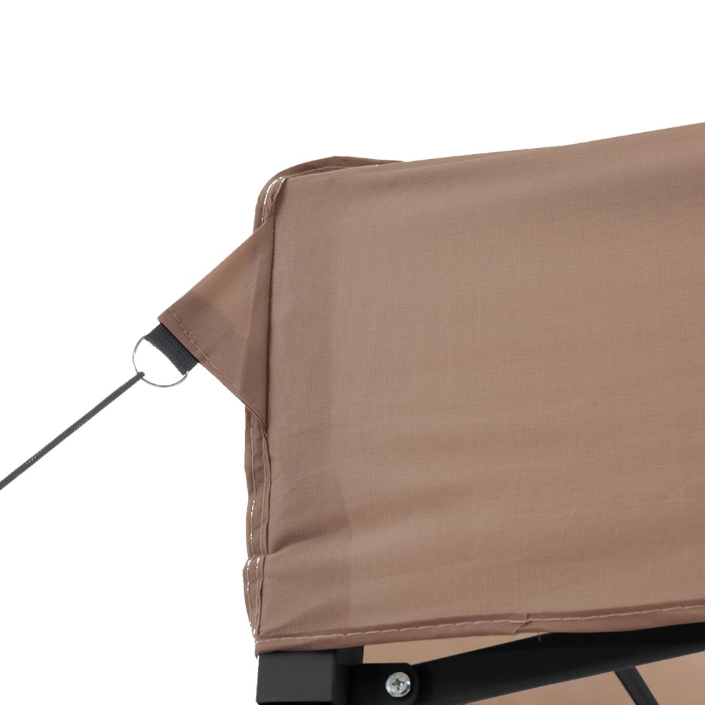 Tendone per Feste Pieghevole Pop-Up con 3 Pareti Marrone | homemem39