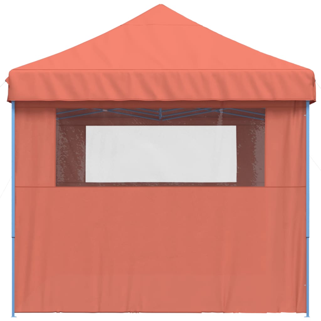 Tendone per Feste Pieghevole Pop-Up con 3 Pareti Terracotta | homemem39