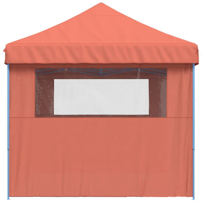 Tendone per Feste Pieghevole Pop-Up con 3 Pareti Terracotta | homemem39