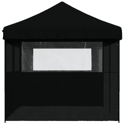 Tendone per Feste Pieghevole Pop-Up con 3 Pareti Nero | homemem39