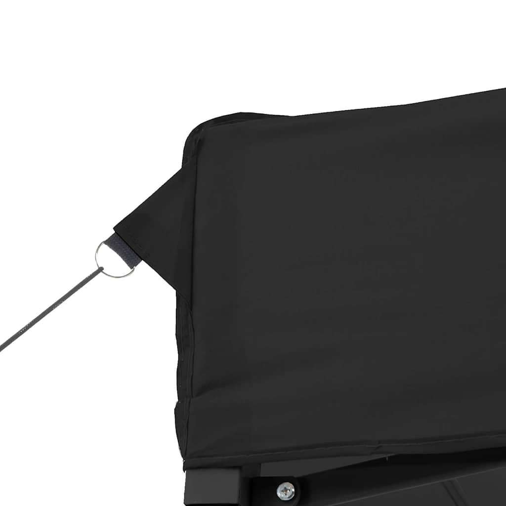 Tendone per Feste Pieghevole Pop-Up con 3 Pareti Nero | homemem39