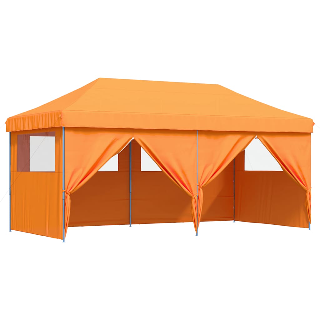 Tendone per Feste Pieghevole Pop-Up con 4 Pareti Arancione | homemem39