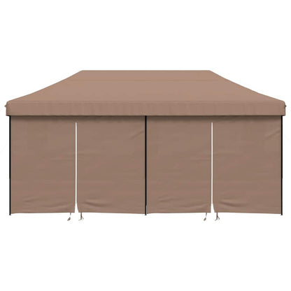 Tendone per Feste Pieghevole Pop-Up con 4 Pareti Marrone | homemem39