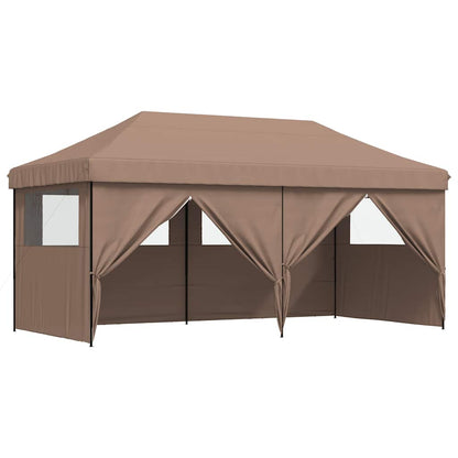 Tendone per Feste Pieghevole Pop-Up con 4 Pareti Marrone | homemem39