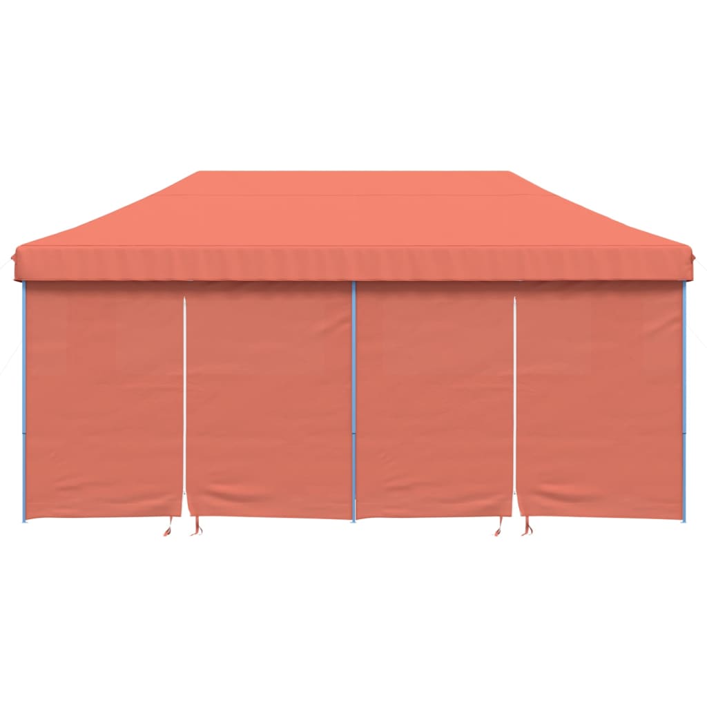 Tendone per Feste Pieghevole Pop-Up con 4 Pareti Terracotta - homemem39
