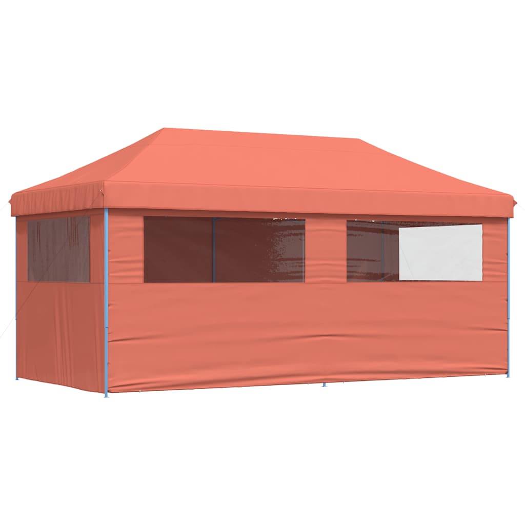 Tendone per Feste Pieghevole Pop-Up con 4 Pareti Terracotta | homemem39