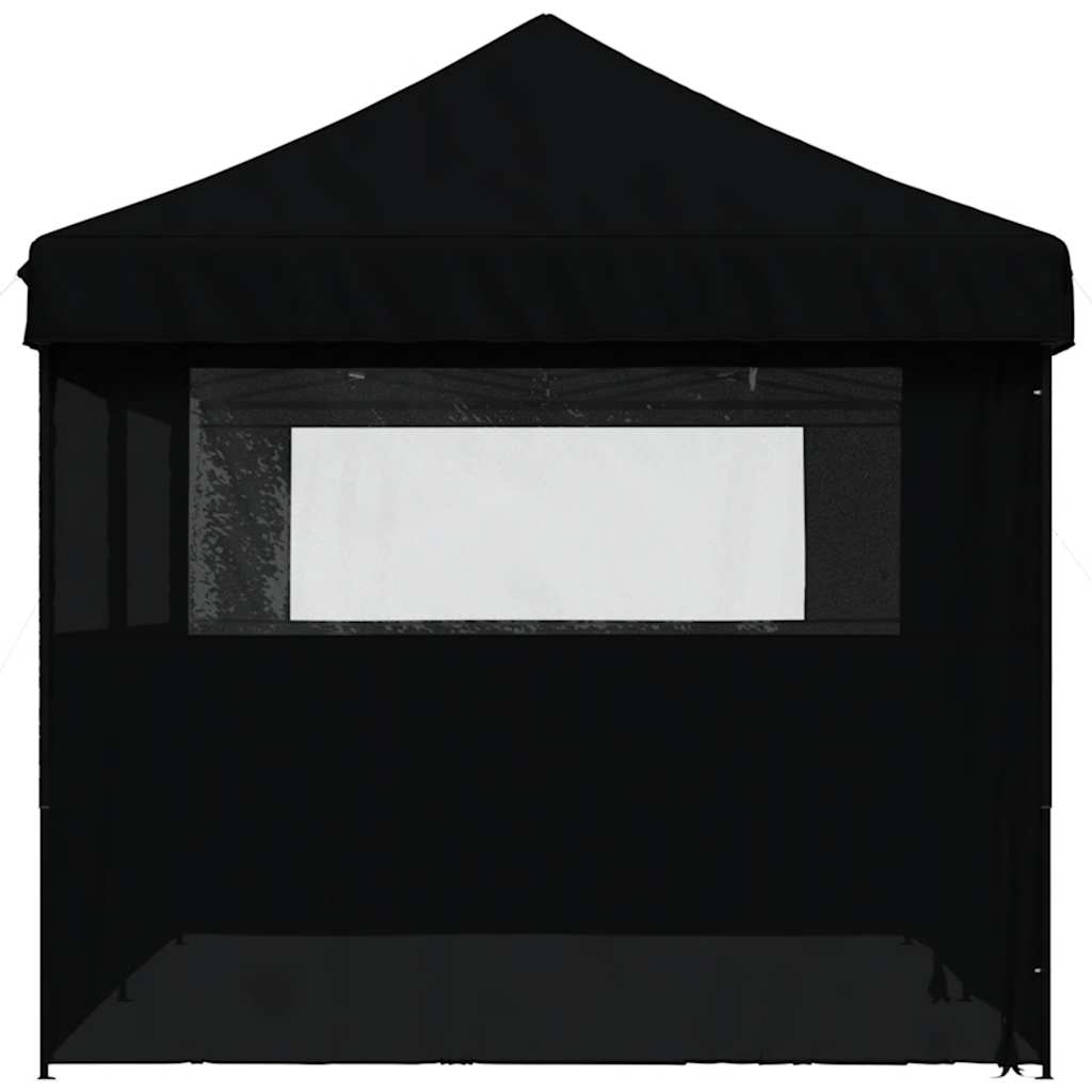 Tendone per Feste Pieghevole Pop-Up con 4 Pareti Nero | homemem39