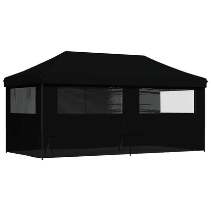 Tendone per Feste Pieghevole Pop-Up con 4 Pareti Nero | homemem39
