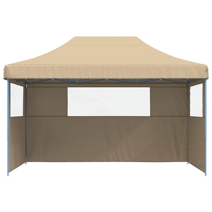 Tendone per Feste Pieghevole Pop-Up con 3 Pareti Beige | homemem39