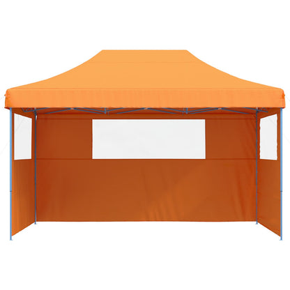 Tendone per Feste Pieghevole Pop-Up con 3 Pareti Arancione | homemem39