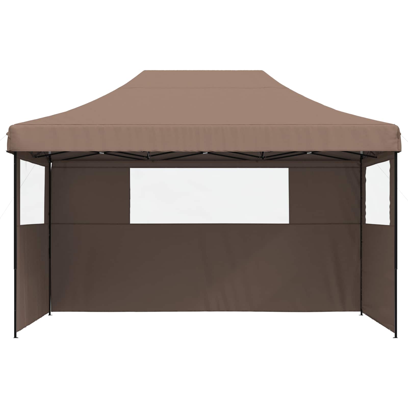 Tendone per Feste Pieghevole Pop-Up con 3 Pareti Marrone | homemem39