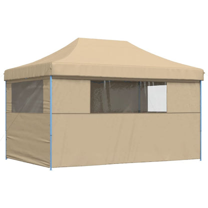 Tendone per Feste Pieghevole Pop-Up con 4 Pareti Beige - homemem39