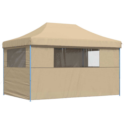 Tendone per Feste Pieghevole Pop-Up con 4 Pareti Beige | homemem39