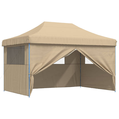Tendone per Feste Pieghevole Pop-Up con 4 Pareti Beige | homemem39