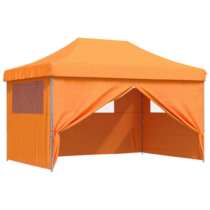 Tendone per Feste Pieghevole Pop-Up con 4 Pareti Arancione | homemem39