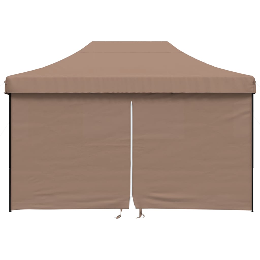 Tendone per Feste Pieghevole Pop-Up con 4 Pareti Marrone | homemem39