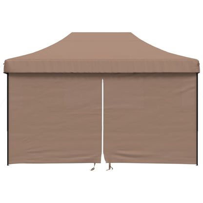 Tendone per Feste Pieghevole Pop-Up con 4 Pareti Marrone | homemem39