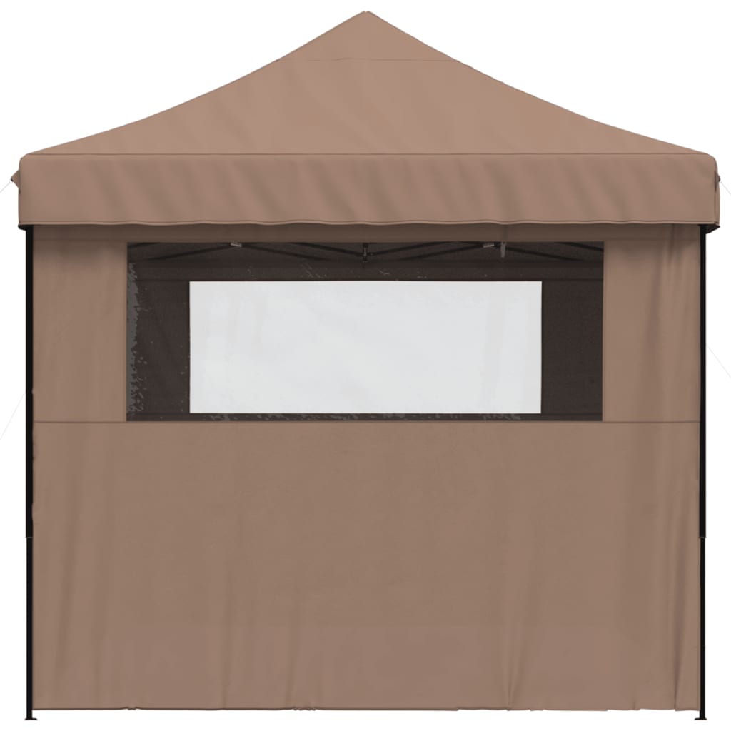 Tendone per Feste Pieghevole Pop-Up con 4 Pareti Marrone | homemem39