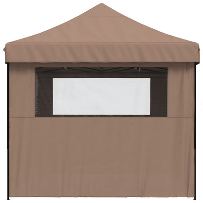 Tendone per Feste Pieghevole Pop-Up con 4 Pareti Marrone | homemem39