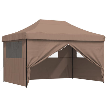 Tendone per Feste Pieghevole Pop-Up con 4 Pareti Marrone | homemem39