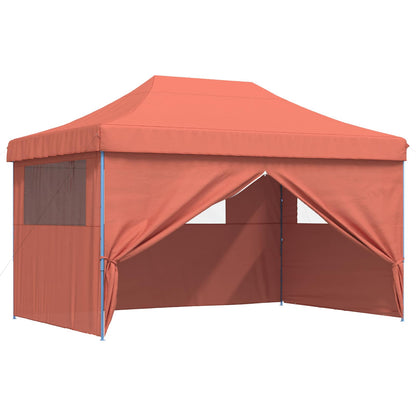Tendone per Feste Pieghevole Pop-Up con 4 Pareti Terracotta | homemem39