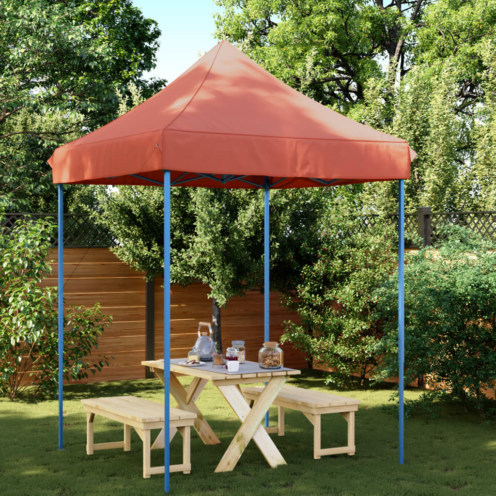 Tenda da Festa Pieghevole Pop-Up Terracotta 200x200x306 cm - homemem39