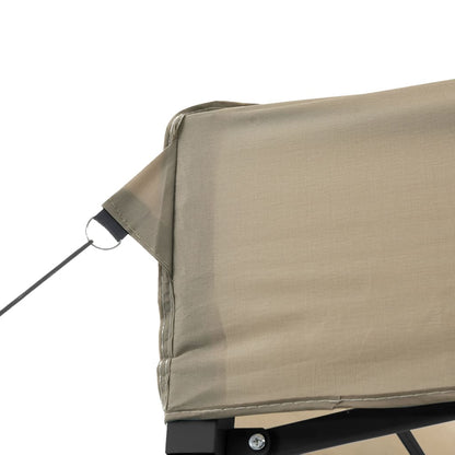 Tendone per Feste Pieghevole Pop-Up con 2 Pareti Tortora | homemem39