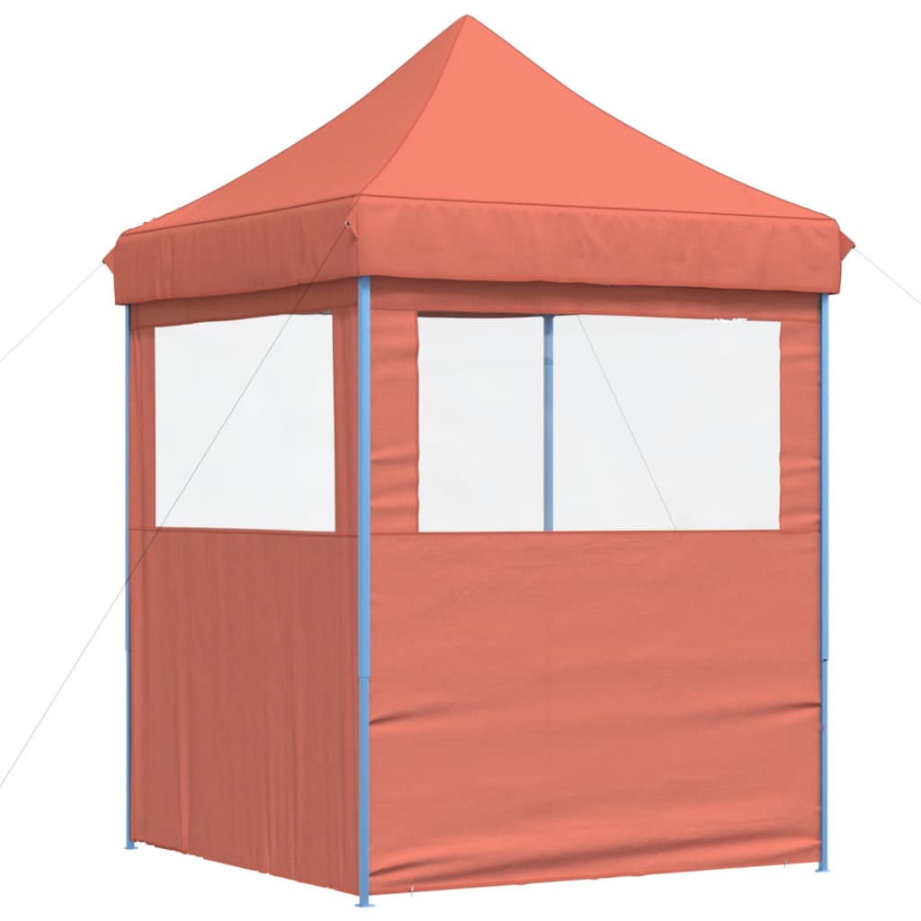 Tendone per Feste Pieghevole Pop-Up con 2 Pareti Terracotta | homemem39